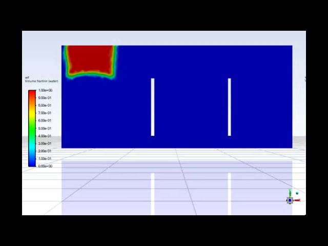 فیلم آموزشی: Ansys Fluent - Volume of Fluid setup for a water chamber tutorial با زیرنویس فارسی