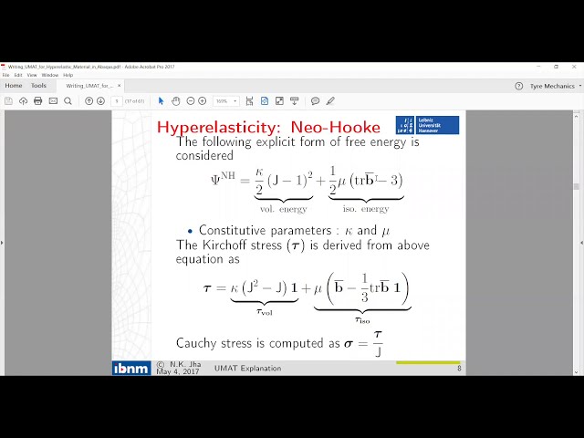 فیلم آموزشی: Lec 02: زیر برنامه های UMAT برای Abaqus CAE