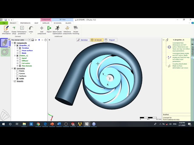 فیلم آموزشی: نتایج حاصل از ANSYS، خطوط جریان، خطوط فشار، تنش برشی، بالا آمدن سر و راندمان کل با زیرنویس فارسی