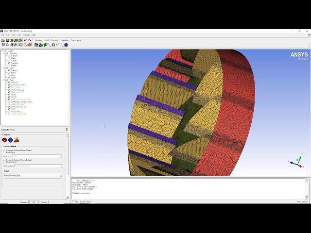 فیلم آموزشی: بهبود کیفیت مش فن سانتریفیوژ | آموزش ANSYS ICEMCFD 2020 R1 | قسمت 2