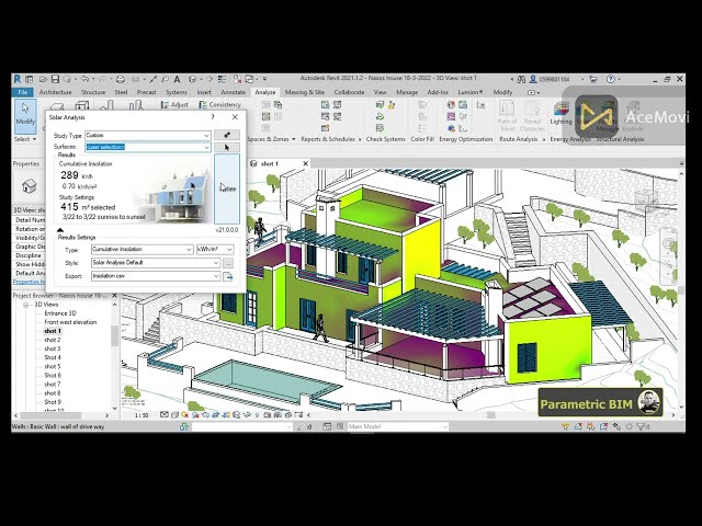 فیلم آموزشی: آموزش تجزیه و تحلیل تابش خورشیدی در Revit 2022 با زیرنویس فارسی