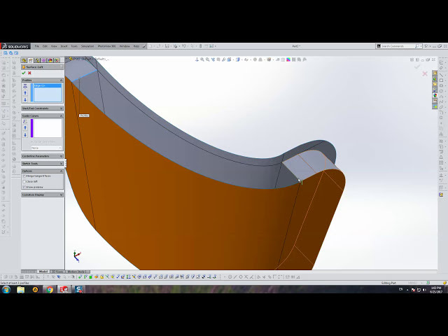 فیلم آموزشی: آموزش SolidWorks - چند پیش نویس جیب، خط تقسیم، سطح رول شده