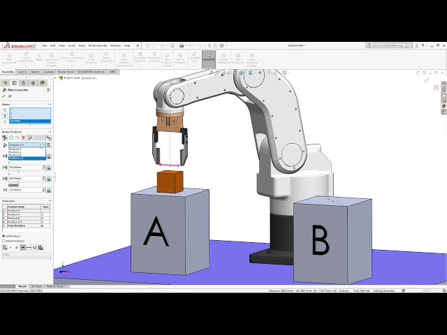 فیلم آموزشی: آموزش ساخت انیمیشن Robot Arm با Solidworks
