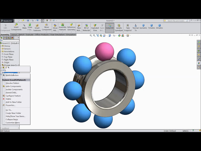 فیلم آموزشی: آموزش مونتاژ Solidworks: الگوی اجزای دایره ای با زیرنویس فارسی