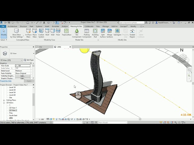 فیلم آموزشی: Final Revit Exam 1.7 _ Sun Setting & Sun Path Diagram با زیرنویس فارسی