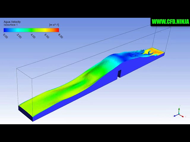 فیلم آموزشی: 🥇 ANSYS CFX - امواج/پرش هیدرولیک با زیرنویس فارسی