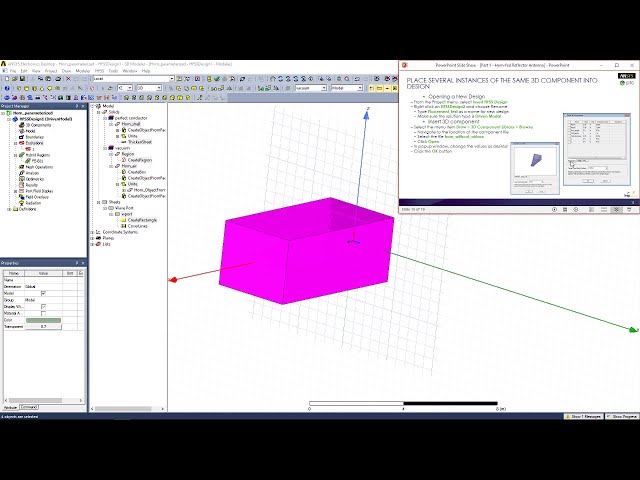 فیلم آموزشی: ایجاد هندسه آنتن شاخ|ANSYS HFSS #1 با زیرنویس فارسی