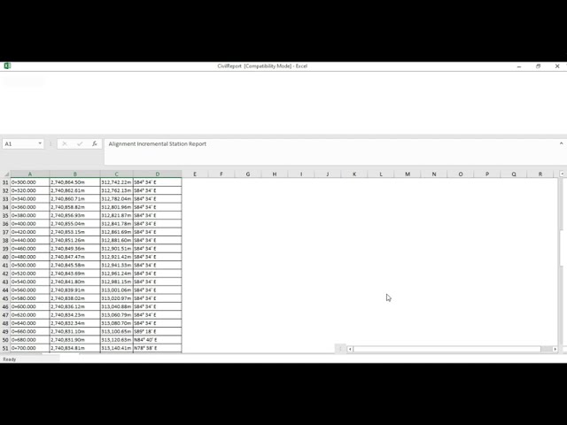 فیلم آموزشی: صادرات Alignment تنظیم داده ها از civil 3D به Excel