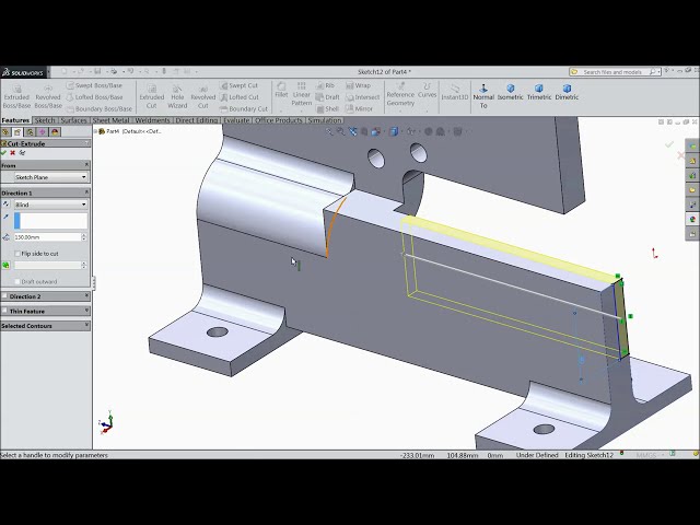 فیلم آموزشی: دستگاه برش دستی در Solidworks