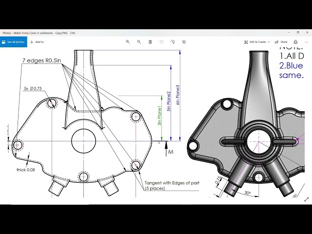 فیلم آموزشی: پوشش پمپ آب در Solidworks | تمرین پیشرفته Solidworks 161 با زیرنویس فارسی