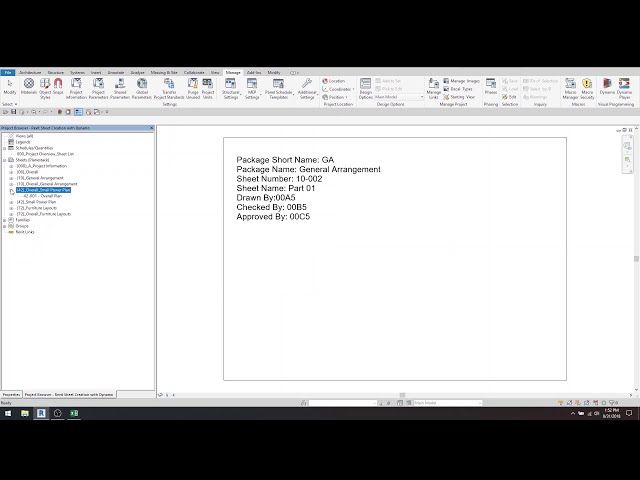 فیلم آموزشی: چندین برگه در Revit با Excel، Dynamo و Dynamo Player ایجاد کنید با زیرنویس فارسی