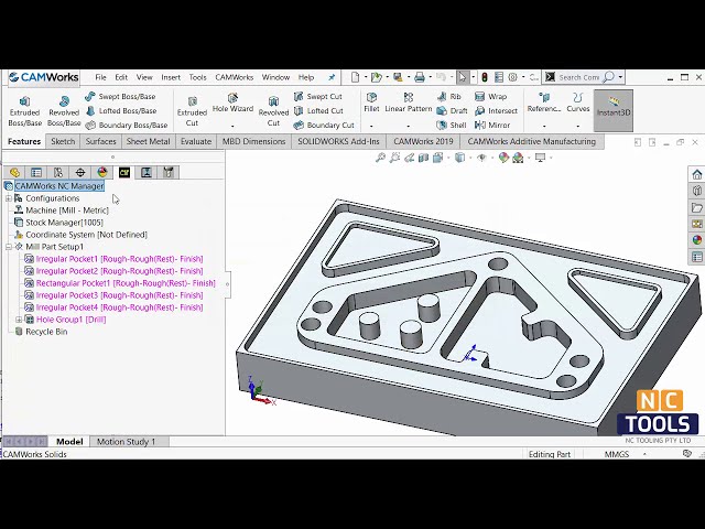 فیلم آموزشی: Camworks /Solidworks cam پارامترهای عملیات پیش فرض - ذخیره به عنوان کادر گفتگو با زیرنویس فارسی