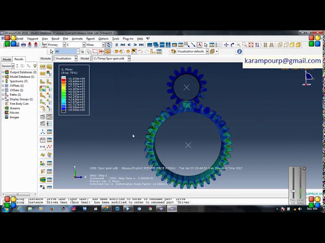 فیلم آموزشی: شبیه سازی چرخ دنده در تحلیل Abaqus-Dynamics