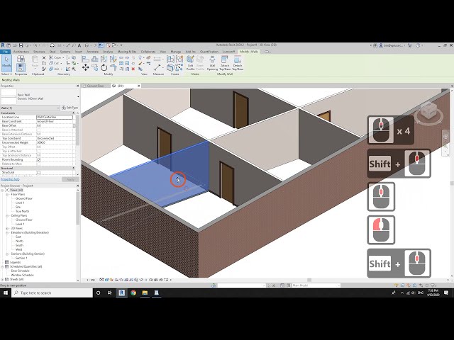 فیلم آموزشی: نکات Revit - برای ویرایش آسان، دیوارها را بشکنید