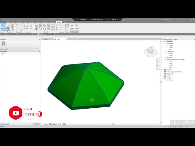 فیلم آموزشی: 3 روش برای مدل سازی گنبد در Revit-Domes در Revit با زیرنویس فارسی