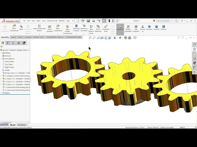 فیلم آموزشی: آموزش سالیدورکس | Gear Fidget Spinner در Solidworks