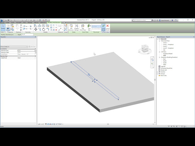 فیلم آموزشی: مدل سازی یک ترانچ از طریق یک اسلب در Revit 2017 با زیرنویس فارسی