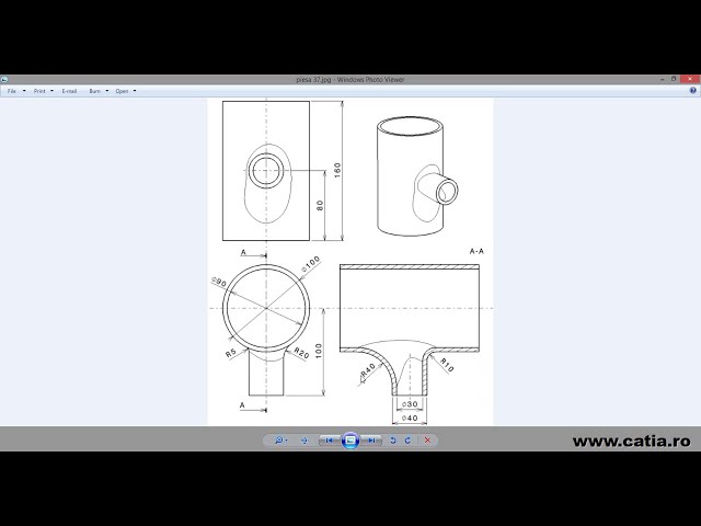 فیلم آموزشی: سطح فیله متغیر و ایجاد نقاط روی یک منحنی تقاطع در CATIA v5