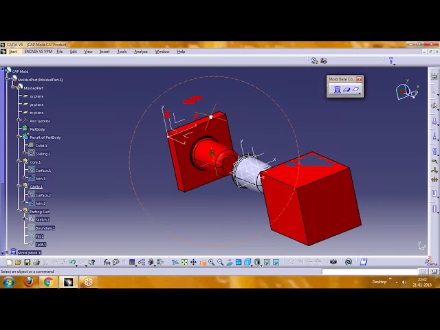 فیلم آموزشی: طراحی کامل هسته و حفره در CATIA | آموزش های TecnisiaCAD با زیرنویس فارسی
