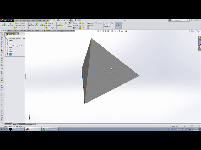 فیلم آموزشی: نحوه ساخت هرم در solidworks