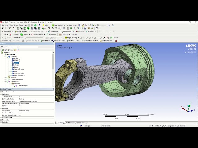 فیلم آموزشی: مجموعه میله پیستون FEM ANSYS با زیرنویس فارسی