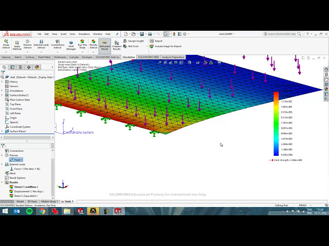 فیلم آموزشی: استفاده از فیکسچرها / مهارها در شبیه سازی SolidWorks - تجزیه و تحلیل FEM با زیرنویس فارسی