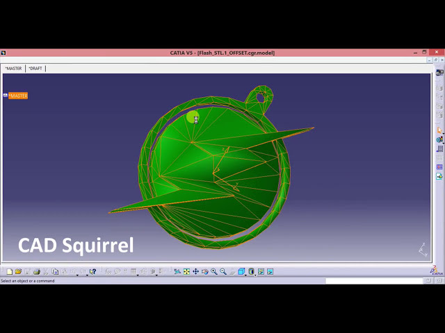 فیلم آموزشی: CATIA V5 - .stl به CATpart با زیرنویس فارسی