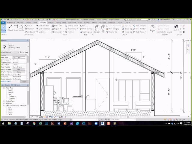 فیلم آموزشی: نحوه ترسیم بخش ساختمان در Revit با زیرنویس فارسی