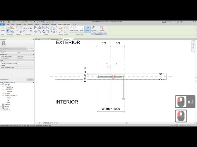 فیلم آموزشی: تمرین Revit (روز 139) - خانواده پنجره گوشه پارامتریک با زیرنویس فارسی