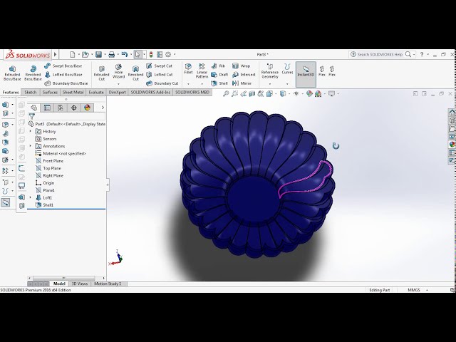 فیلم آموزشی: آموزش SolidWorks - چگونه کاسه شیشه ای بکشیم با زیرنویس فارسی