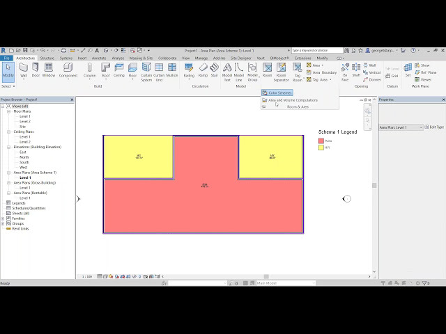 فیلم آموزشی: Autodesk Revit 2018 محاسبات مساحت و حجم سفارشی