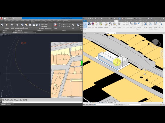 فیلم آموزشی: Revit Snippet: چگونه فایل‌های DWG Cad را توسط مختصات مشترک پیوند دهیم با زیرنویس فارسی