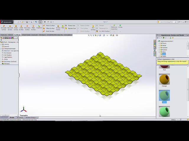 فیلم آموزشی: Boundary Surface Egg Mold Solidworks