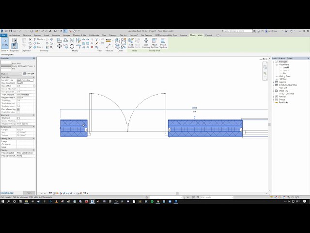 فیلم آموزشی: Revit Wall Closers – ایجاد پوشش لایه در درج و انتهای دیوار با زیرنویس فارسی