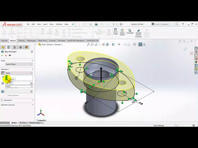 فیلم آموزشی: 9. SolidWorks 2017 Gland And Stuffing Box ایجاد شد