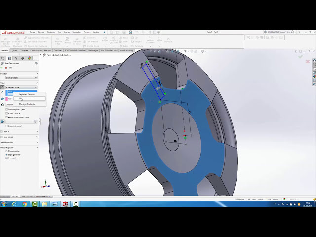 فیلم آموزشی: solidworks طرح چرخ ماکت مرسدس بنز