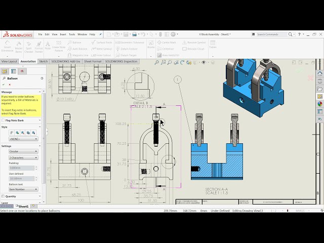 فیلم آموزشی: آموزش طراحی SolidWorks Double V Block