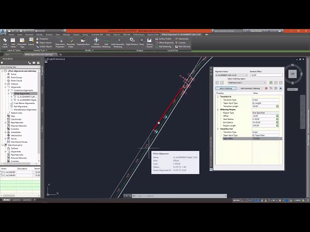 فیلم آموزشی: Autocad Civil 3D: - درس 4.1: ترازهای افست و گسترش با زیرنویس فارسی