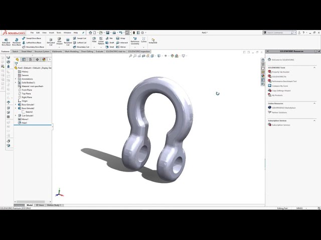 فیلم آموزشی: طراحی D-shackle در Solidworks |Design Hub| آموزش Solidworks|