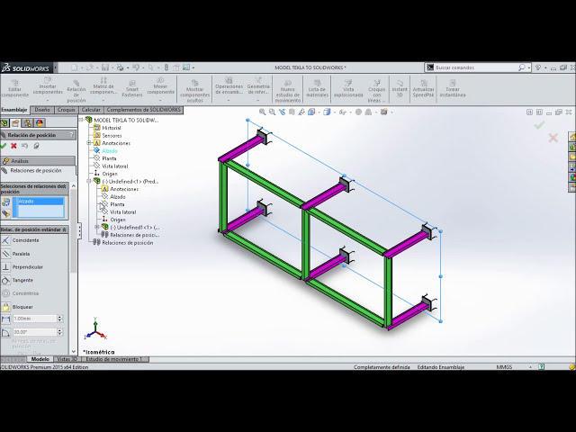 فیلم آموزشی: مدل صادراتی از Tekla Structures 2016 به Solidworks