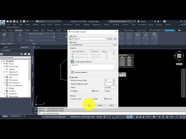 فیلم آموزشی: تولید جداول مختصات در CIVIL 3D. با زیرنویس فارسی