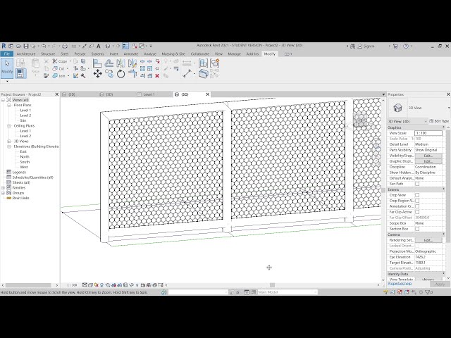 فیلم آموزشی: حصار مشبک سیمی پارامتریک در Revit با زیرنویس فارسی