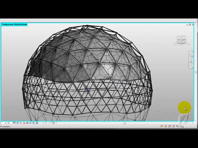 فیلم آموزشی: BIM - Revit Adaptive Component 03B Geodesic Dome Steel l Fabric l Tent Structure با زیرنویس فارسی