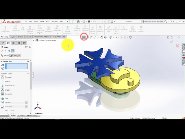 فیلم آموزشی: ⚡ آموزش SOLIDWORKS #28 || طراحی مکانیزم چرخ ژنو با آنالیز حرکت در جامد ورک.