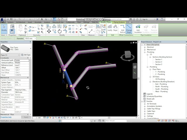 فیلم آموزشی: نحوه اتصال لوله زهکشی در REVIT MEP