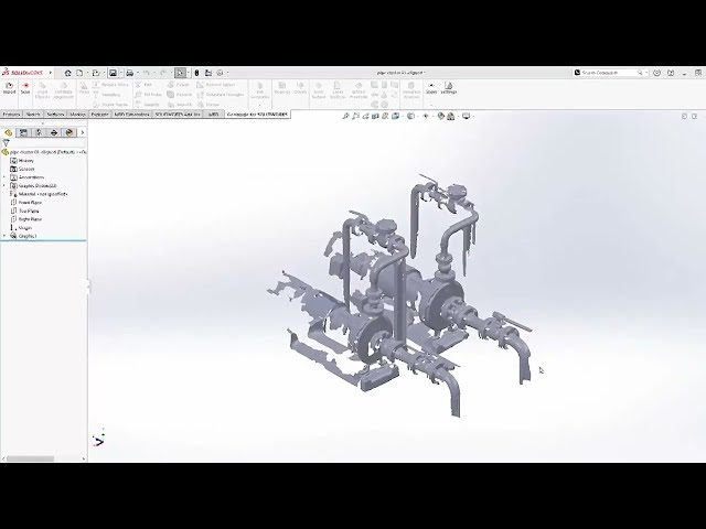 فیلم آموزشی: طراحی مجدد داده های اسکن سه بعدی در یک مجموعه SOLIDWORKS با زیرنویس فارسی