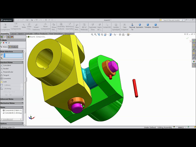 فیلم آموزشی: آموزش Solidworks | طراحی و مونتاژ اتصال یونیورسال در Solidworks با زیرنویس فارسی