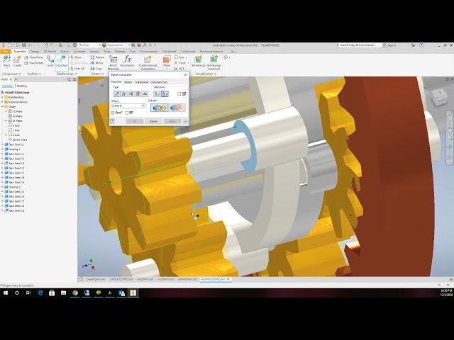 فیلم آموزشی: آموزش Planetary Gear در AutoDesk Inventor 2021 با استفاده از Dynamic Sim با زیرنویس فارسی