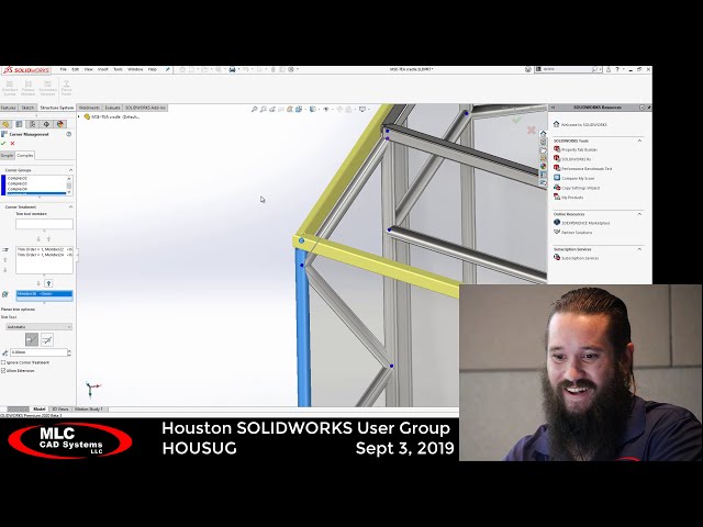 فیلم آموزشی: SOLIDWORKS Weldments یا Structure Systems؟ با زیرنویس فارسی