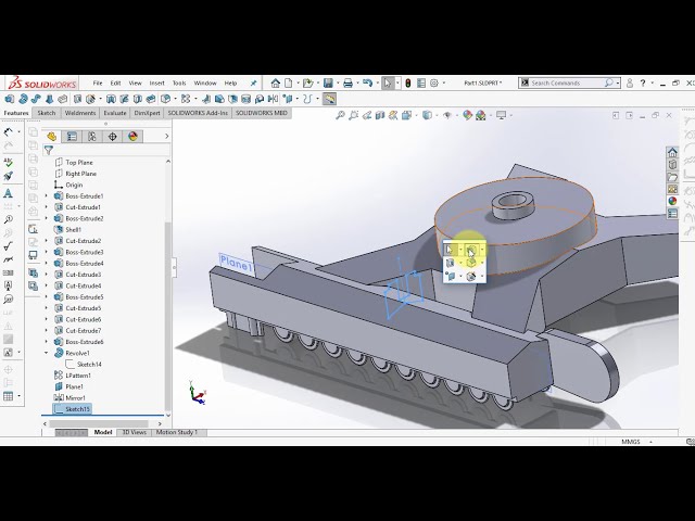 فیلم آموزشی: آموزش Solidworks HP | زیر شاسی | بیل مکانیکی